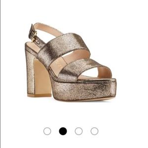 Stuart Weitzman Ono Platform Sandal Platino